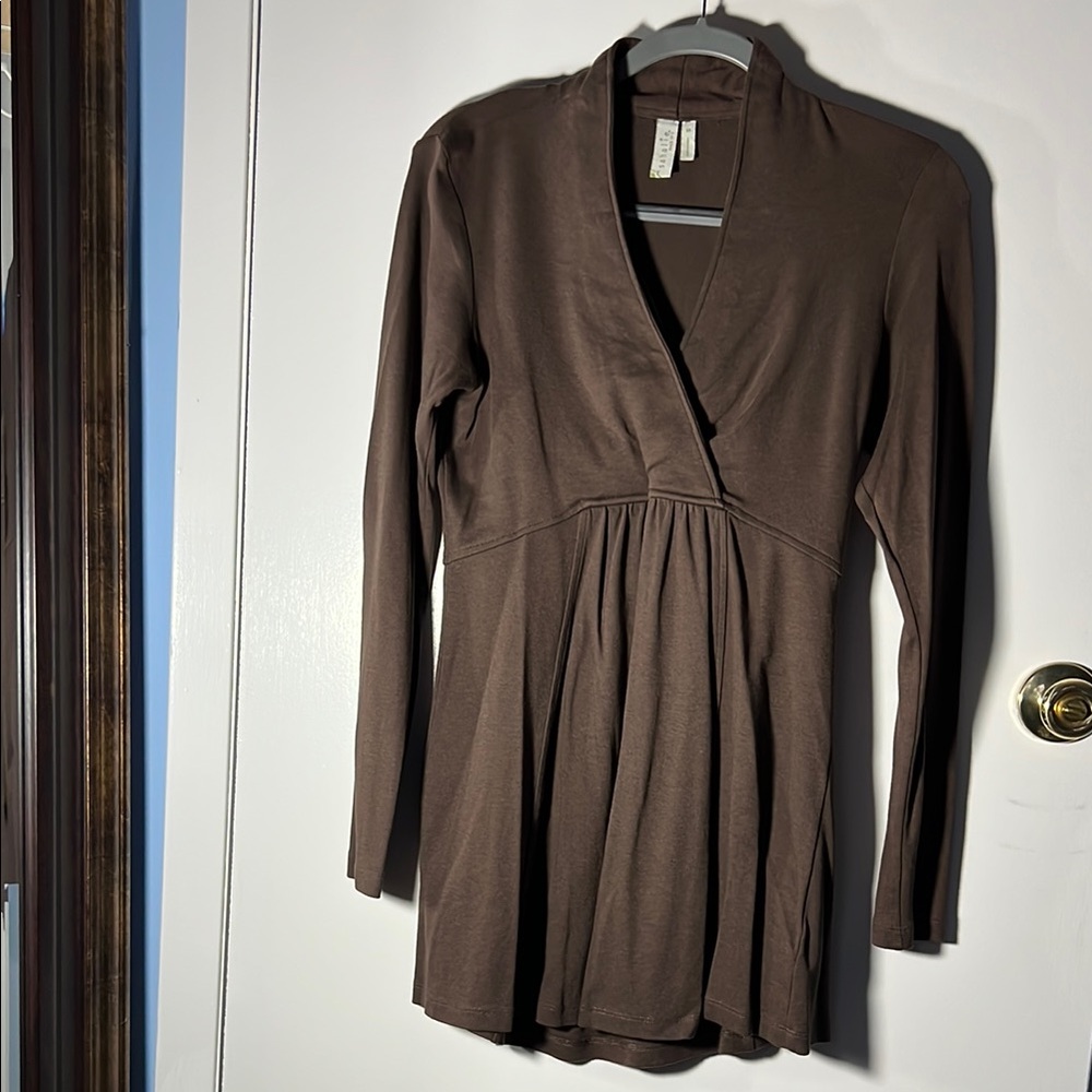 Sahalie Tunic Faux Wrap size Small